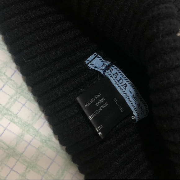 Women’s Prada Black Knitted Cap - Picture 3 of 4